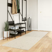 Vidaxl vloerkleed pamplona shaggy hoogpolig modern 80x250 cm crème - afbeelding 1