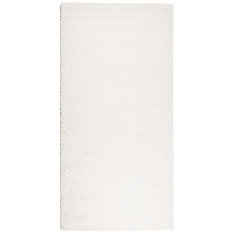 Vidaxl vloerkleed pamplona shaggy hoogpolig modern 100x200 cm crème