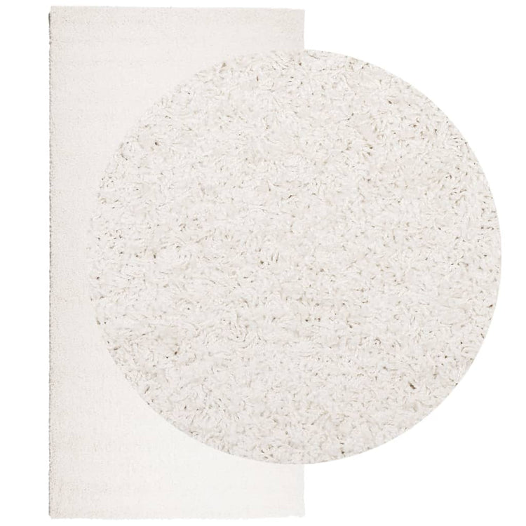 Vidaxl vloerkleed pamplona shaggy hoogpolig modern 100x200 cm crème
