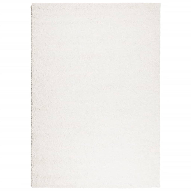 Vidaxl vloerkleed pamplona shaggy hoogpolig modern 120x170 cm crème