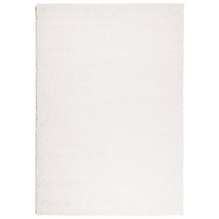 Vidaxl vloerkleed pamplona shaggy hoogpolig modern 140x200 cm crème