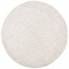 Vidaxl vloerkleed pamplona shaggy hoogpolig modern ø 80 cm crèmekleur