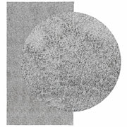 Vidaxl vloerkleed pamplona shaggy hoogpolig modern 80x150 cm grijs - afbeelding 3