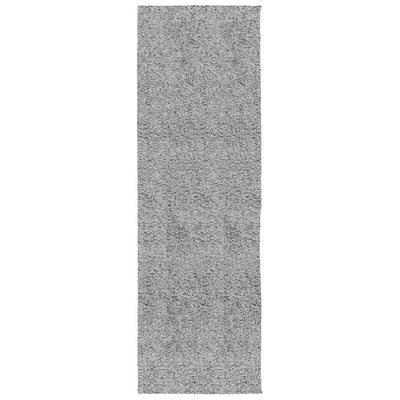 Vidaxl vloerkleed pamplona shaggy hoogpolig modern 80x250 cm grijs