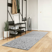 Vidaxl vloerkleed pamplona shaggy hoogpolig modern 80x250 cm grijs - afbeelding 1