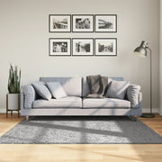 Vidaxl vloerkleed pamplona shaggy hoogpolig modern 160x160 cm grijs - afbeelding 1