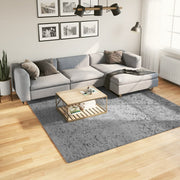 Vidaxl vloerkleed pamplona shaggy hoogpolig modern 240x240 cm grijs - afbeelding 1