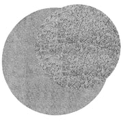Vidaxl vloerkleed pamplona shaggy hoogpolig modern ø 100 cm grijs - afbeelding 3