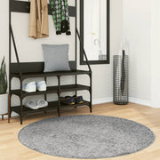 Vidaxl vloerkleed pamplona shaggy hoogpolig modern ø 120 cm grijs - afbeelding 1