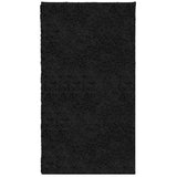 Vidaxl vloerkleed pamplona shaggy hoogpolig modern 60x110 cm zwart - afbeelding 2