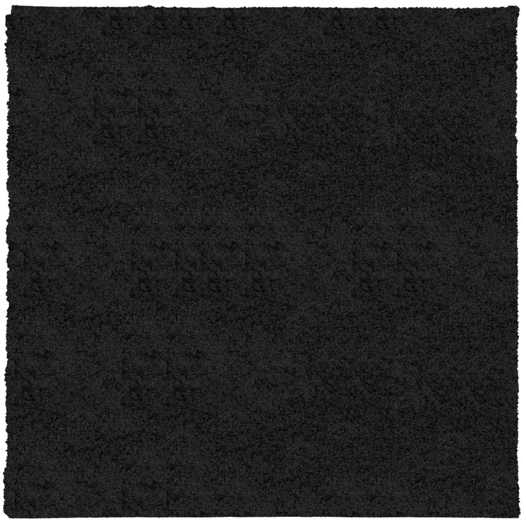 Vidaxl vloerkleed pamplona shaggy hoogpolig modern 120x120 cm zwart