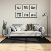Vidaxl vloerkleed pamplona shaggy hoogpolig modern 120x170 cm zwart - afbeelding 1