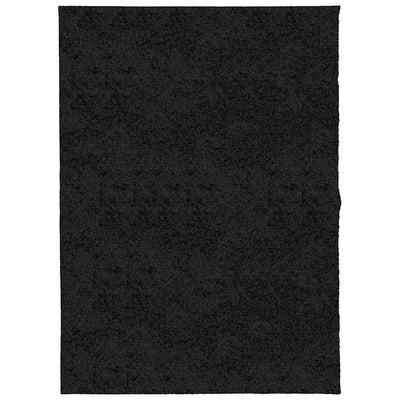 Vidaxl vloerkleed pamplona shaggy hoogpolig modern 140x200 cm zwart