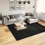 Vidaxl vloerkleed pamplona shaggy hoogpolig modern 240x240 cm zwart - afbeelding 1