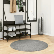 Vidaxl vloerkleed pamplona shaggy hoogpolig modern ø 100 cm groen - afbeelding 1