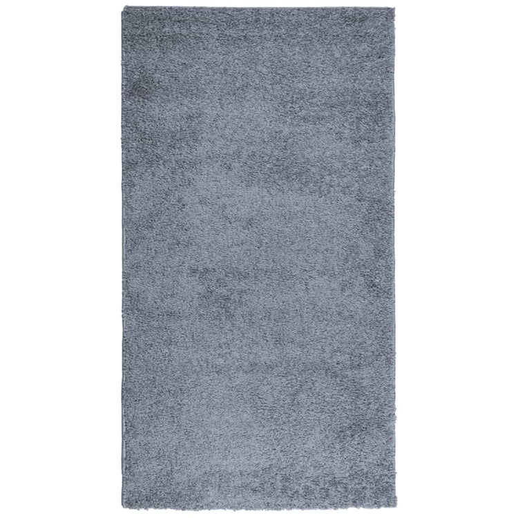 Vidaxl vloerkleed pamplona shaggy hoogpolig modern 60x110 cm blauw