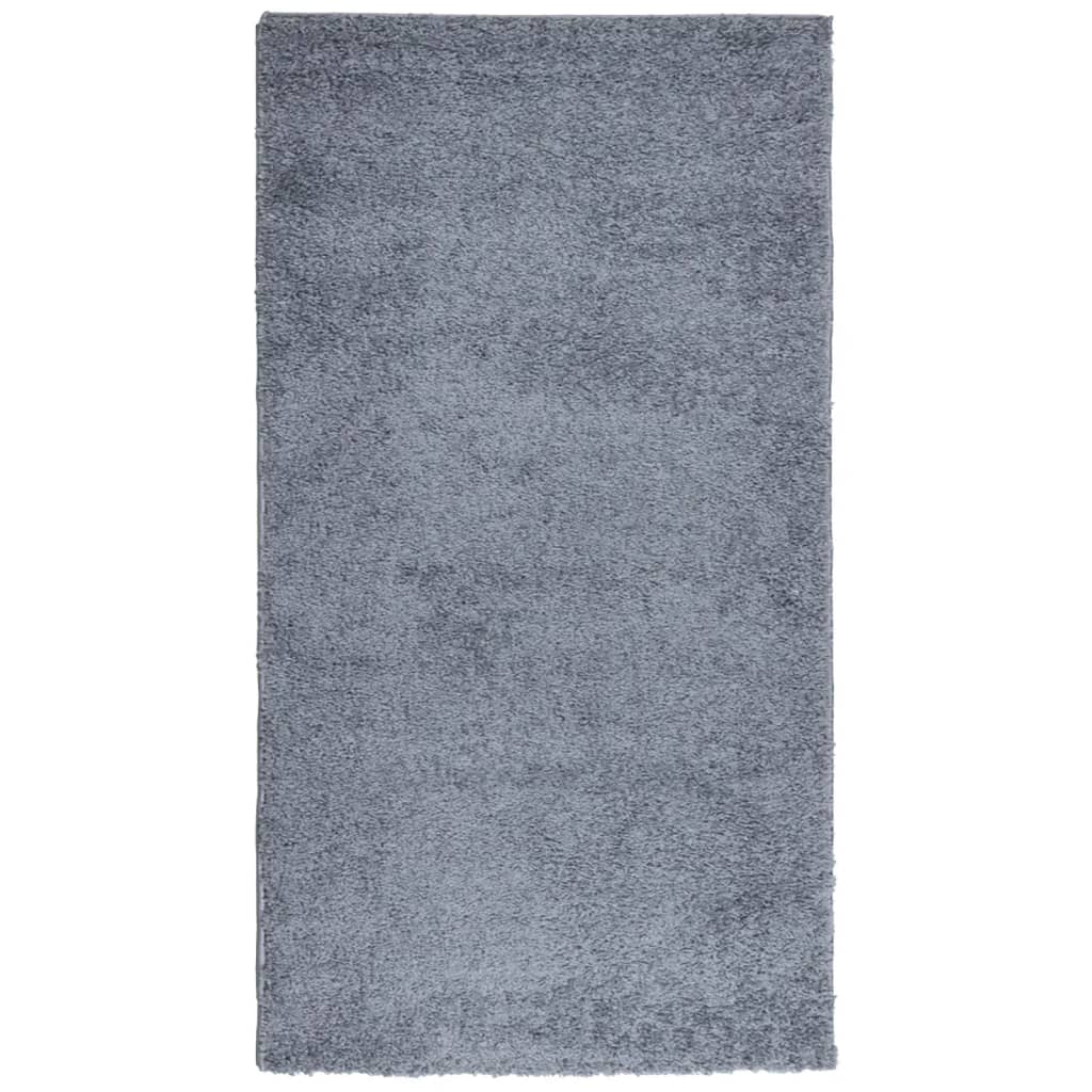 Vidaxl vloerkleed pamplona shaggy hoogpolig modern 80x150 cm blauw