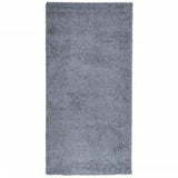 Vidaxl vloerkleed pamplona shaggy hoogpolig modern 100x200 cm blauw - afbeelding 2