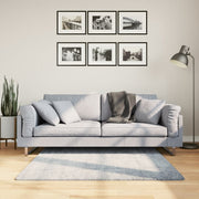 Vidaxl vloerkleed pamplona shaggy hoogpolig modern 120x120 cm blauw - afbeelding 1
