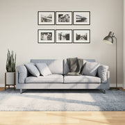 Vidaxl vloerkleed pamplona shaggy hoogpolig modern 160x230 cm blauw - afbeelding 1