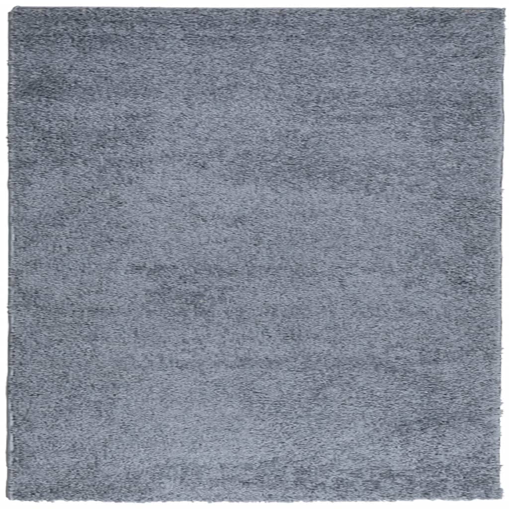 Vidaxl vloerkleed pamplona shaggy hoogpolig modern 240x240 cm blauw