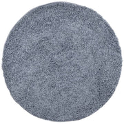 Vidaxl vloerkleed pamplona shaggy hoogpolig modern ø 80 cm blauw - afbeelding 2