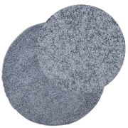 Vidaxl vloerkleed pamplona shaggy hoogpolig modern ø 80 cm blauw - afbeelding 3