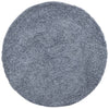 Vidaxl vloerkleed pamplona shaggy hoogpolig modern ø 200 cm blauw