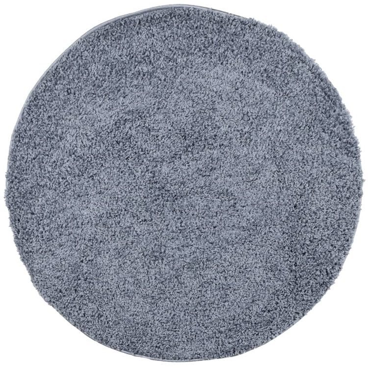 Vidaxl vloerkleed pamplona shaggy hoogpolig modern ø 240 cm blauw