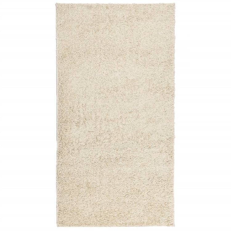 Vidaxl vloerkleed pamplona shaggy hoogpolig modern 80x150 cm goudkleur