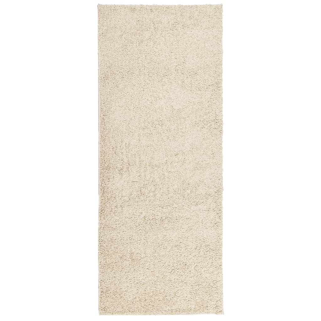 Vidaxl vloerkleed pamplona shaggy hoogpolig modern 80x200 cm goudkleur