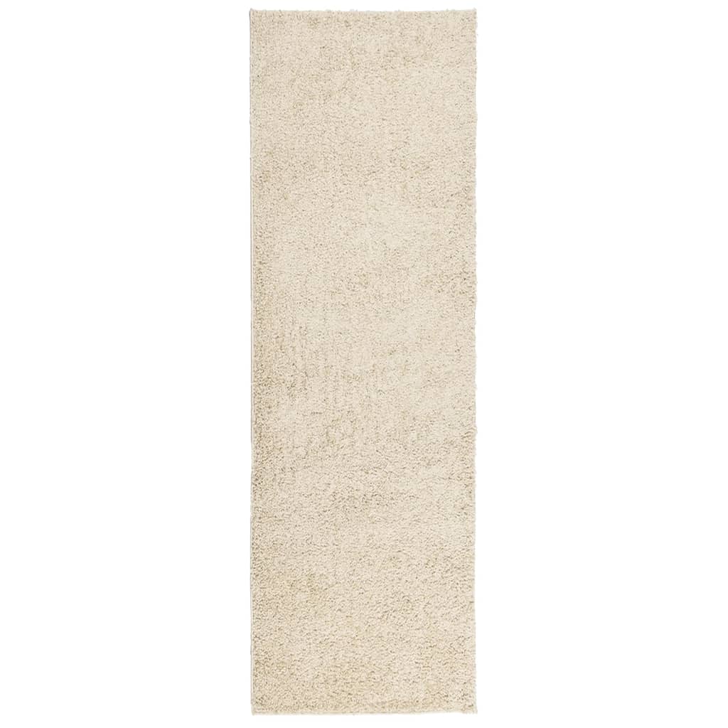 Vidaxl vloerkleed pamplona shaggy hoogpolig modern 80x250 cm goudkleur