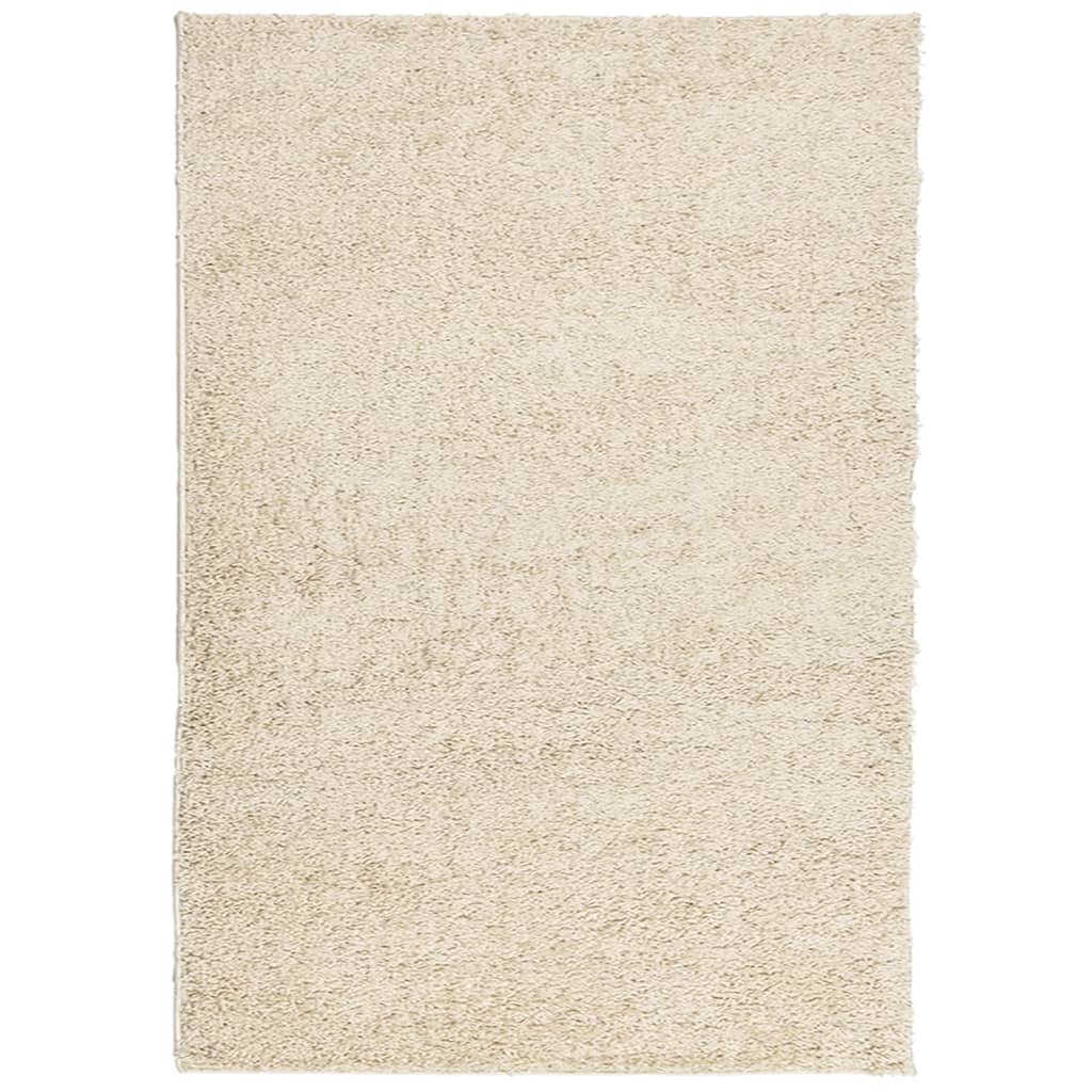 Vidaxl vloerkleed pamplona shaggy hoogpolig modern 120x170 cm goud