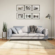 Vidaxl vloerkleed pamplona shaggy hoogpolig modern 160x160 cm goud - afbeelding 1