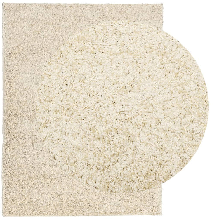 Vidaxl vloerkleed pamplona shaggy hoogpolig modern 300x400 cm goud