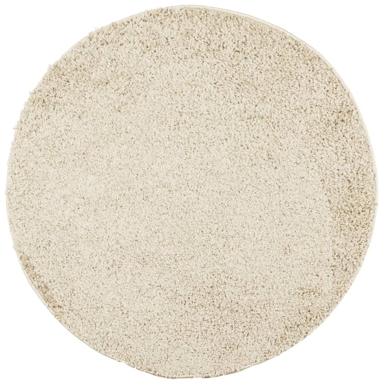 Vidaxl vloerkleed pamplona shaggy hoogpolig modern ø 280 cm goudkleur