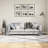 Vidaxl vloerkleed pamplona shaggy hoogpolig 160x230 cm crème en zwart - afbeelding 1