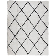 Vidaxl vloerkleed pamplona shaggy hoogpolig 300x400 cm crème en zwart - afbeelding 2