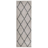 Vidaxl vloerkleed pamplona shaggy hoogpolig 80x250 cm beige antraciet - afbeelding 2