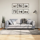 Vidaxl vloerkleed pamplona shaggy hoogpolig 140x200 cm beige antraciet - afbeelding 1