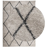 Vidaxl vloerkleed pamplona shaggy hoogpolig 240x340 cm beige antraciet - afbeelding 3