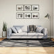 Vidaxl vloerkleed shaggy hoogpolig modern 140x200 cm zwart en crème