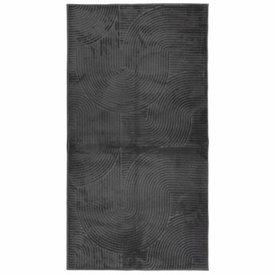 Vidaxl vloerkleed iza laagpolig scandinavisch 80x150 cm antraciet
