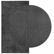 Vidaxl vloerkleed iza laagpolig scandinavisch 80x150 cm antraciet - afbeelding 3