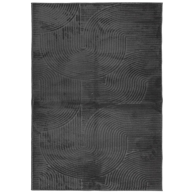 Vidaxl vloerkleed iza laagpolig scandinavisch 160x230 cm antraciet