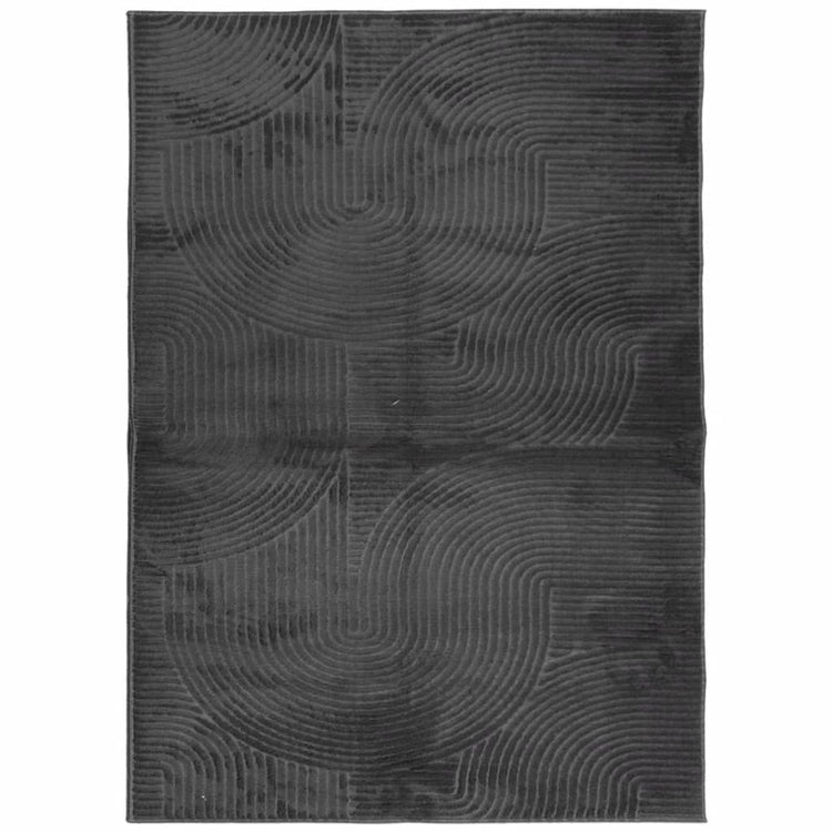 Vidaxl vloerkleed iza laagpolig scandinavisch 240x340 cm antraciet
