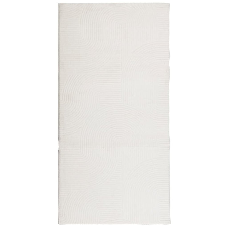 Vidaxl vloerkleed iza laagpolig scandinavisch 100x200 cm crèmekleurig