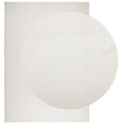 Vidaxl vloerkleed iza laagpolig scandinavisch 120x170 cm crèmekleurig - afbeelding 3