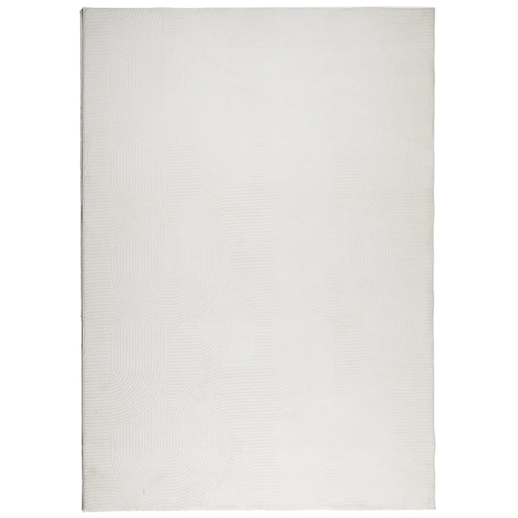 Vidaxl vloerkleed iza laagpolig scandinavisch 140x200 cm crèmekleurig