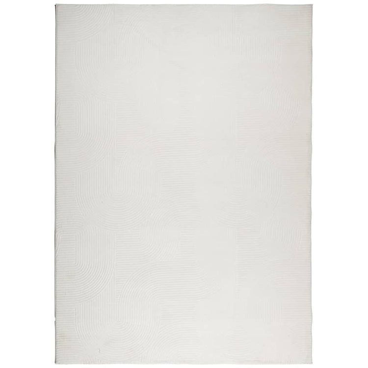 Vidaxl vloerkleed iza laagpolig scandinavisch 240x340 cm crèmekleurig